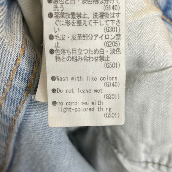 Moussy Vintage Vivian Skinny Jean Distressed In Light Wash Cropped Japan Size 25 - Picture 15 of 16